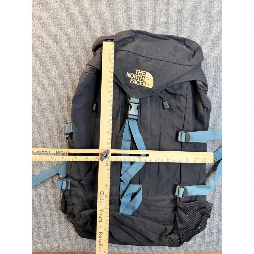 The North Face Backpack Black Blue Hiking Rucksack Technical Bag Y2K Vintage